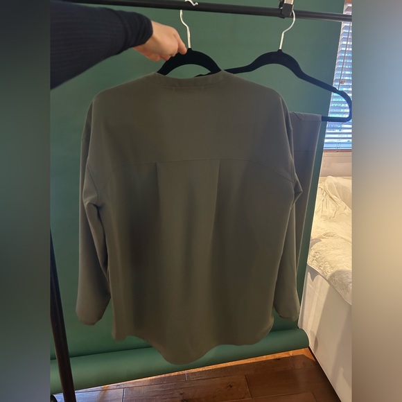 Figs Moss Green Evan’s Pant and Halle Top Set size Small - Picture 4 of 10